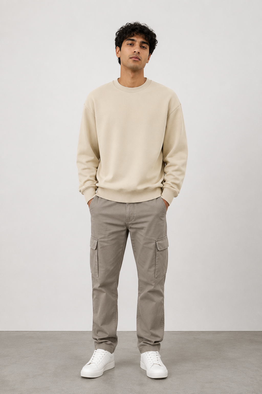 Sweatshirts for Men Black (Full Cotton) Belief It's Special.